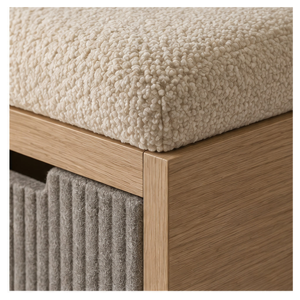 Banc-Coffre Sillage – Assise d’entrée avec rangement coulissant