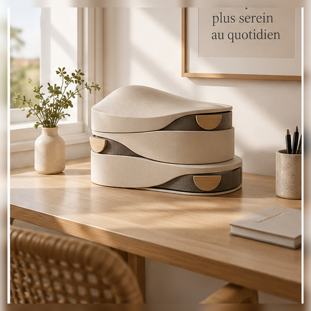 Boîtes Coulisse Dune – Ensemble de trois rangements empilables