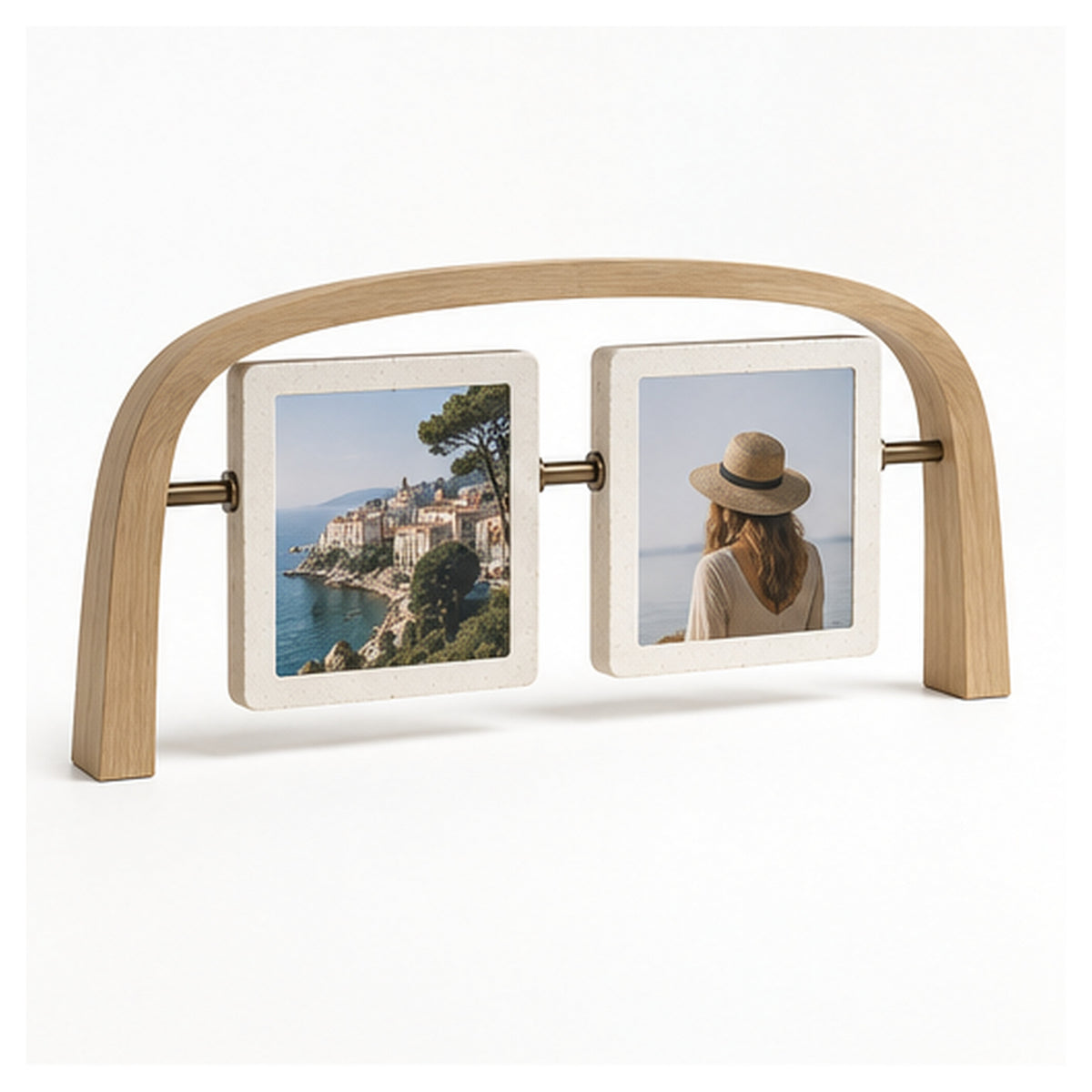 Cadre Horizon Pivot – Double cadre photo réversible