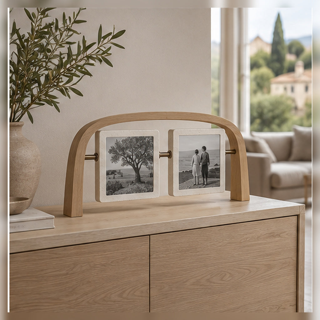 Cadre Horizon Pivot – Double cadre photo réversible