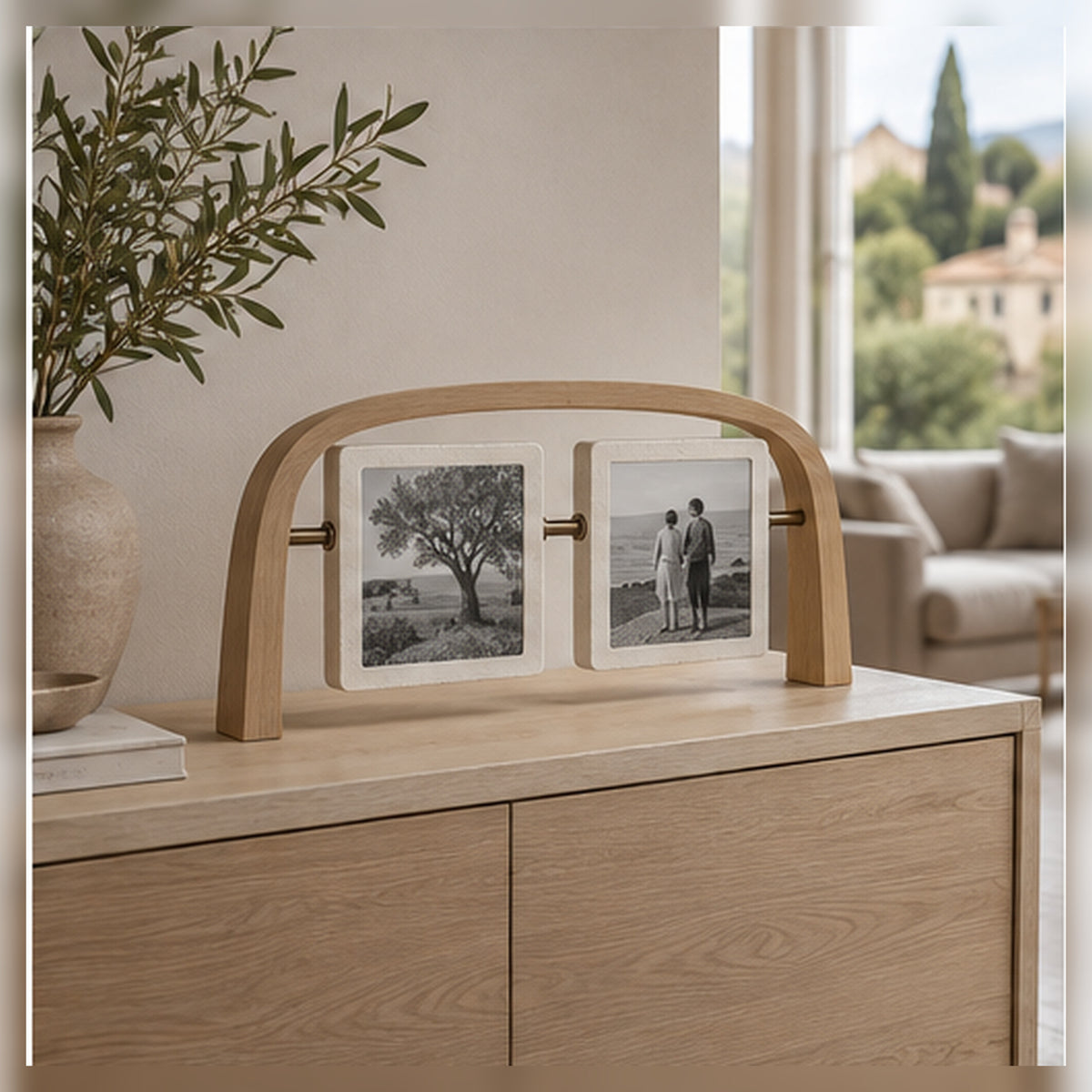 Cadre Horizon Pivot – Double cadre photo réversible