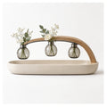 Centre de Table Arche Flottante – Trio de soliflores coulissants