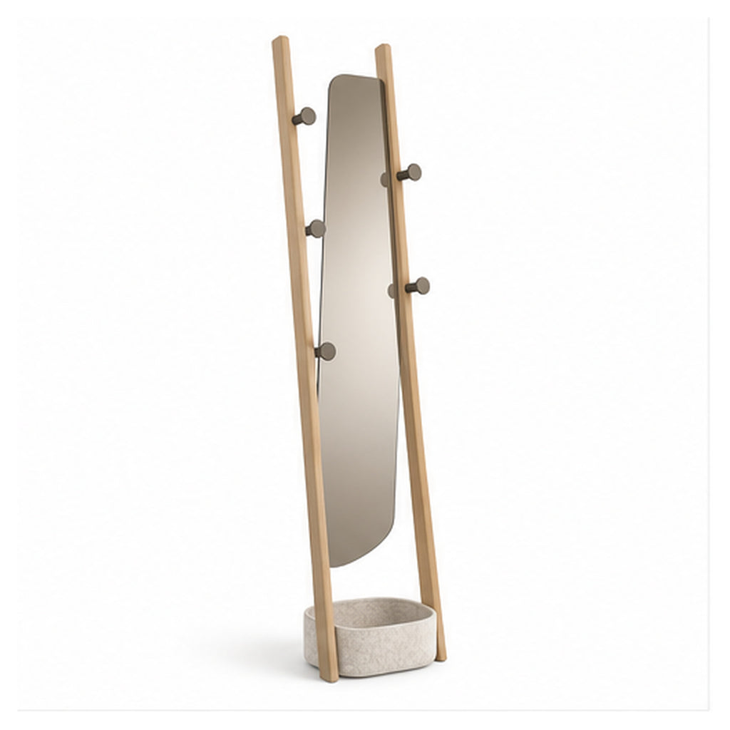 Portemanteau Échelle Miroir – Vestiaire sur pied multifonction